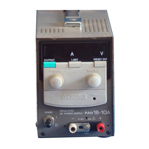 Kikusui PAN 16-10A Operation manual