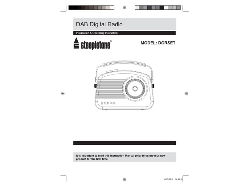 Steepletone DORSET operating instructions
