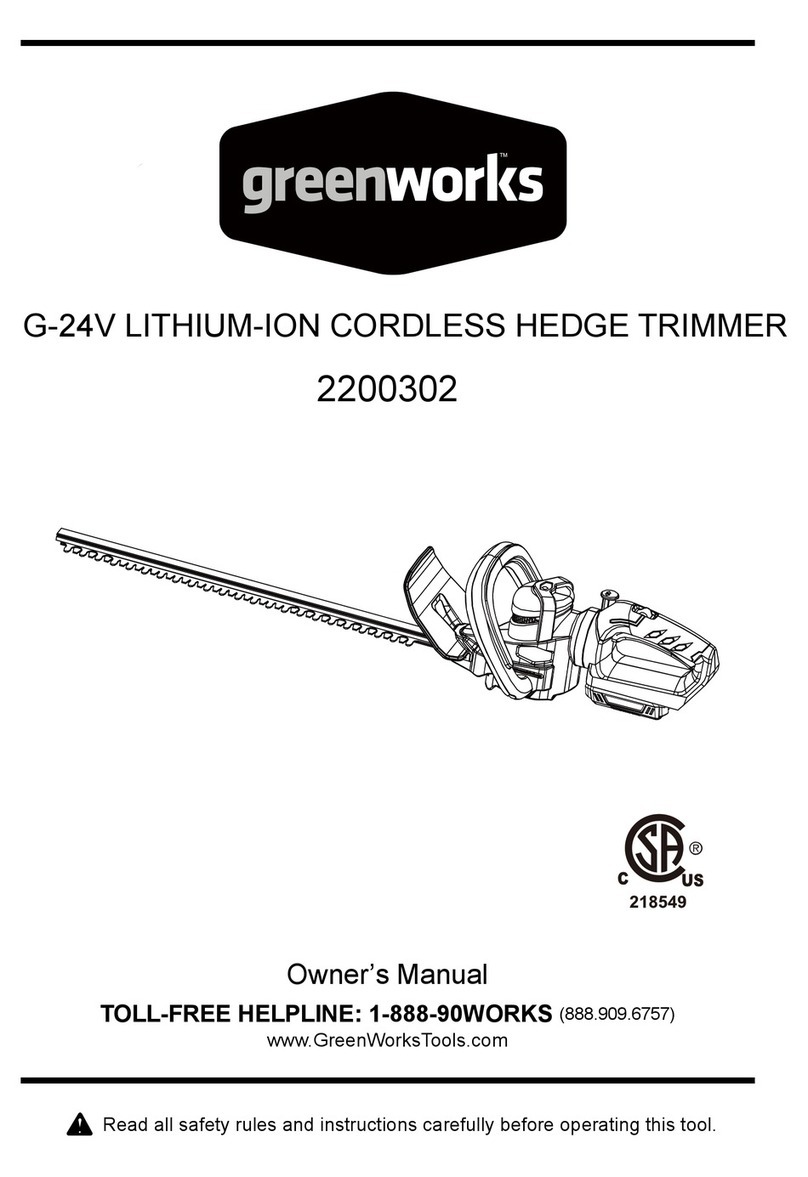 GreenWorks 2200302 User manual