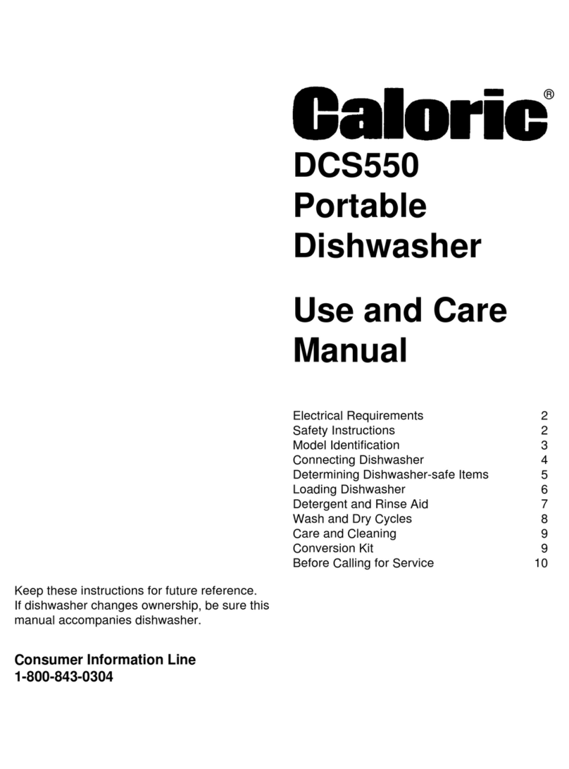 Caloric DCS550 user manual