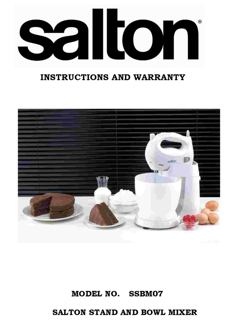 Salton SSBM07 Installation guide