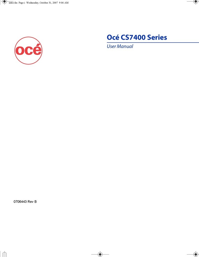 Oce CS7400 Series User manual