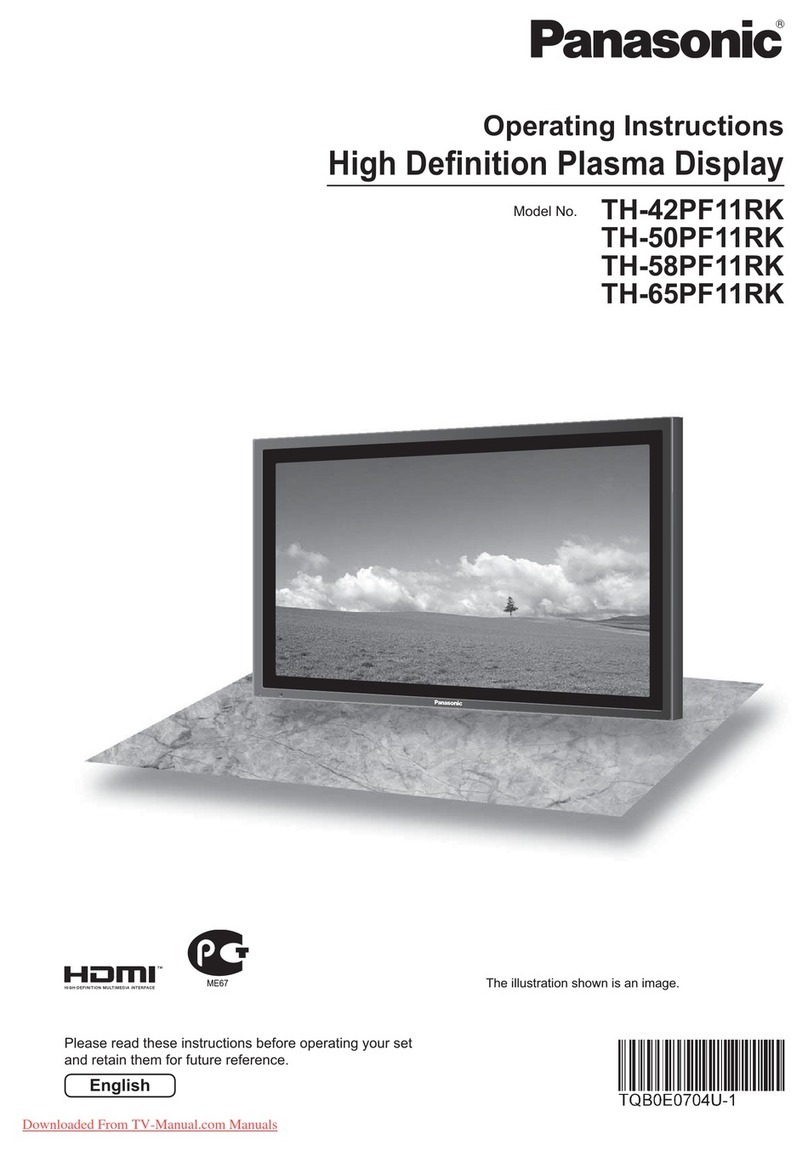 Panasonic TH-42PF11RK operating instructions