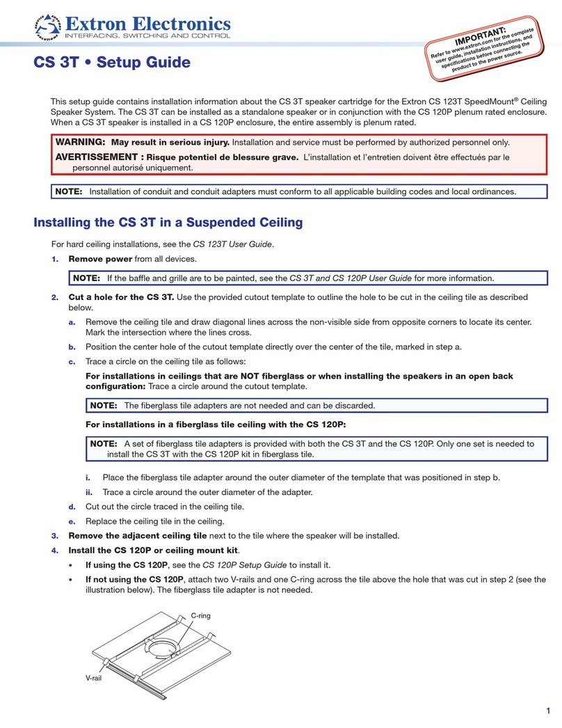 Extron electronics CS 3T User manual