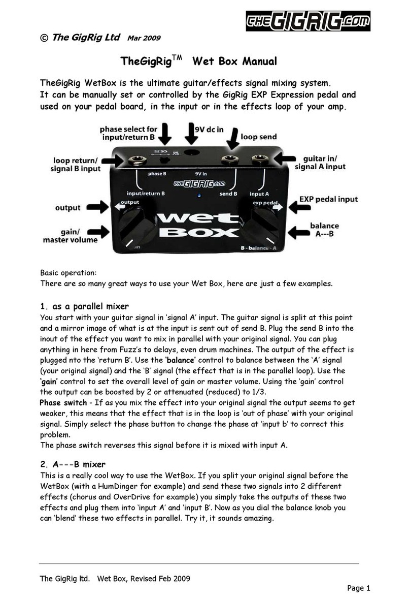 GigRig WetBox user manual