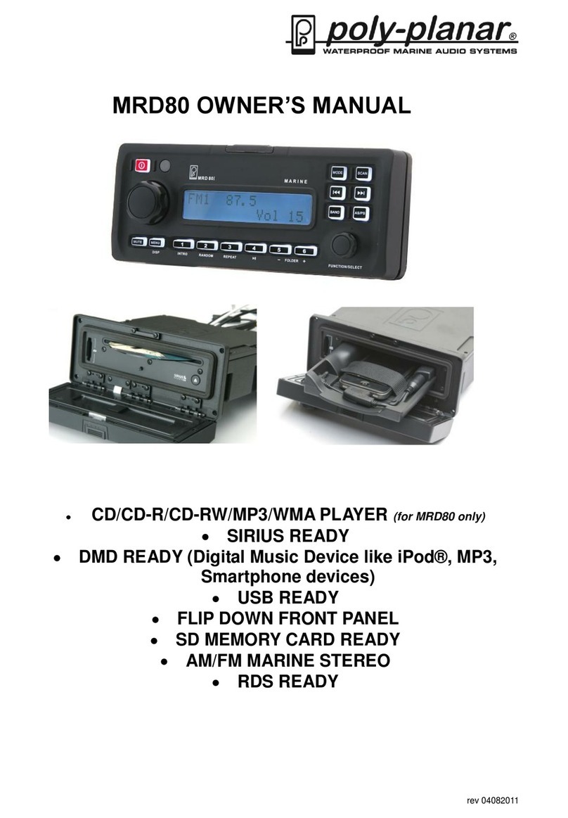 poly-planar MRD80 owner's manual