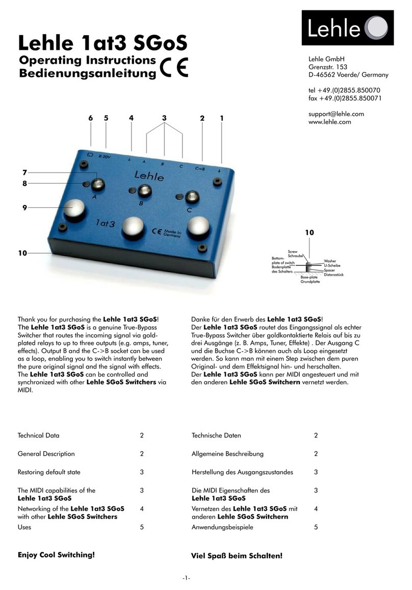 Lehle 1at3 User manual