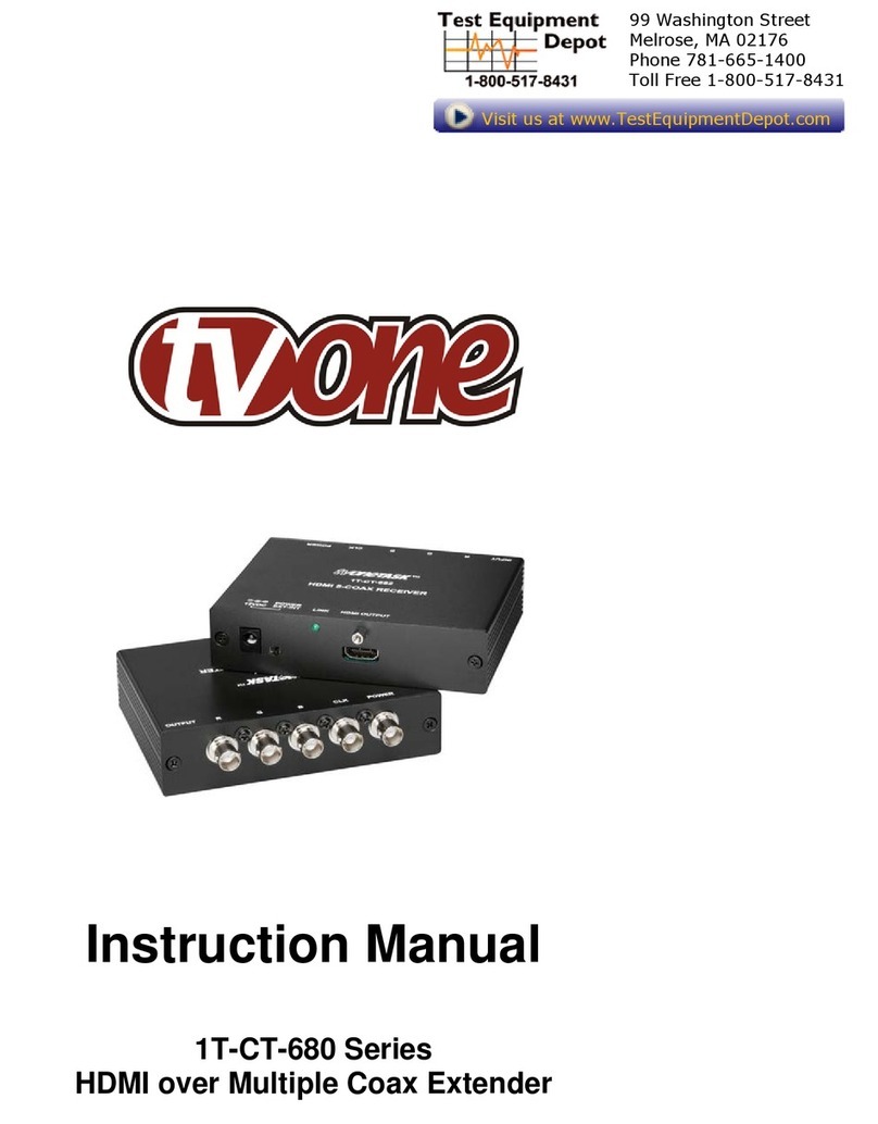 TV One 1T-CT-680 Series instruction manual