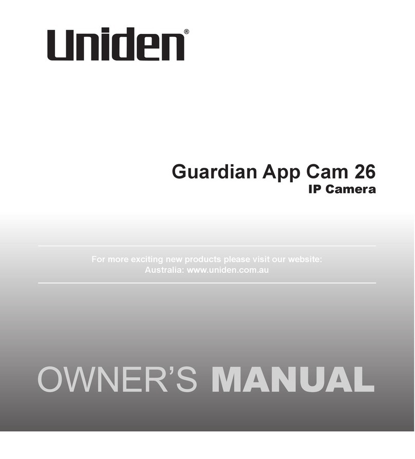 Uniden Guardian App Cam 26 User manual Uniden Guardian App Cam 26 User manual
