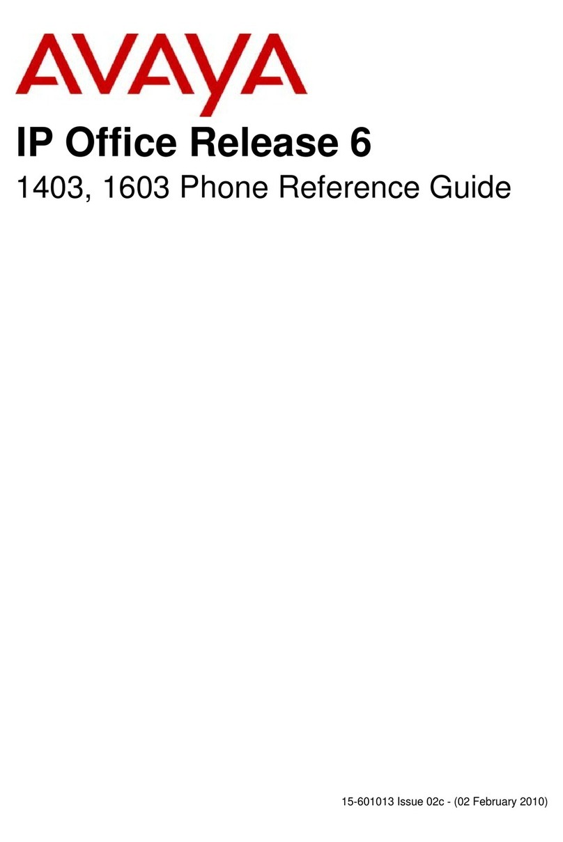 Avaya 1403 User manual