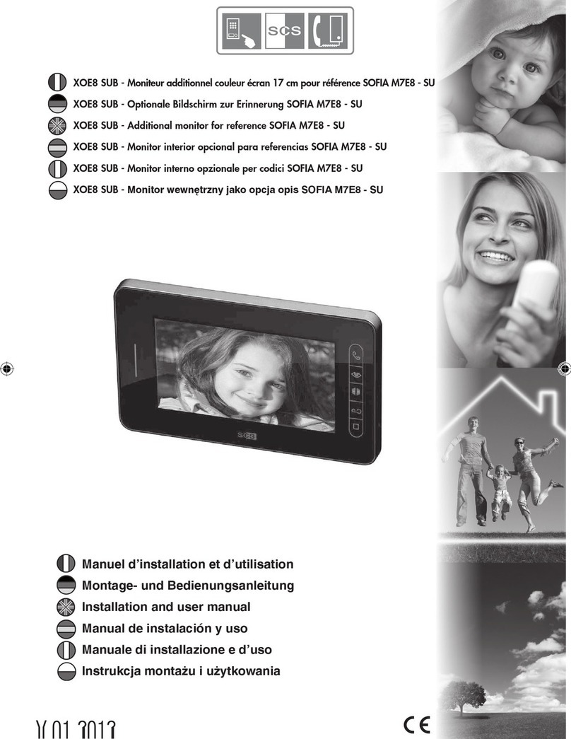 SCS XOE8 SUB Installation and user manual