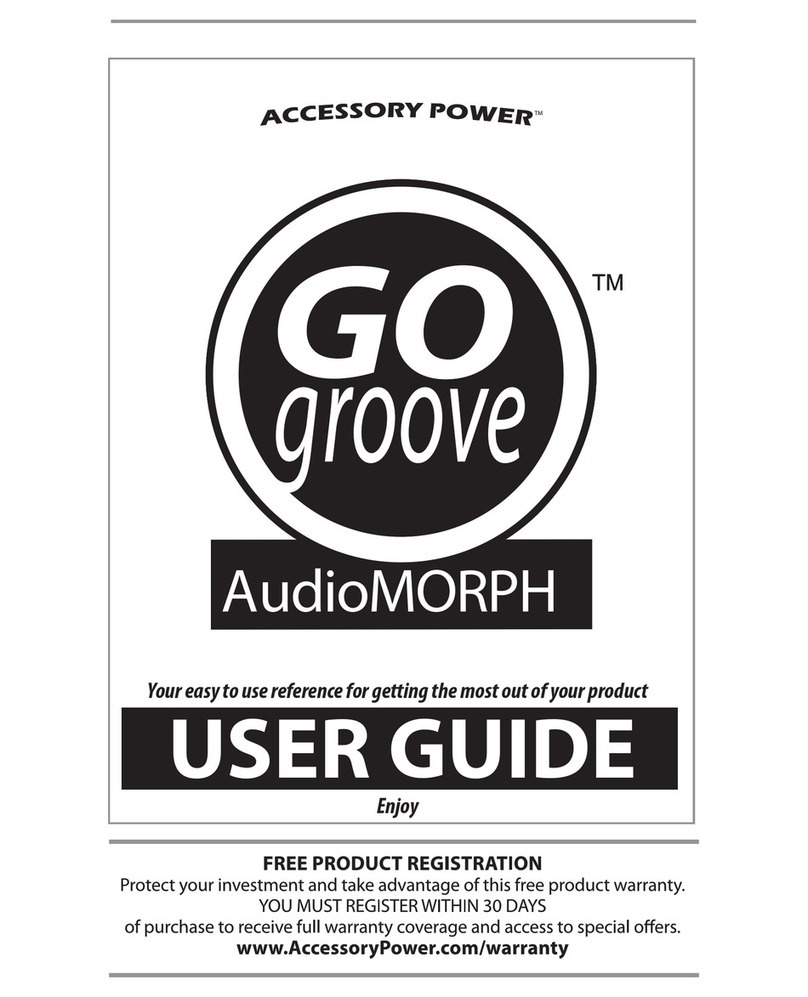 Accessory Power GO Groove Audio Morph User manual