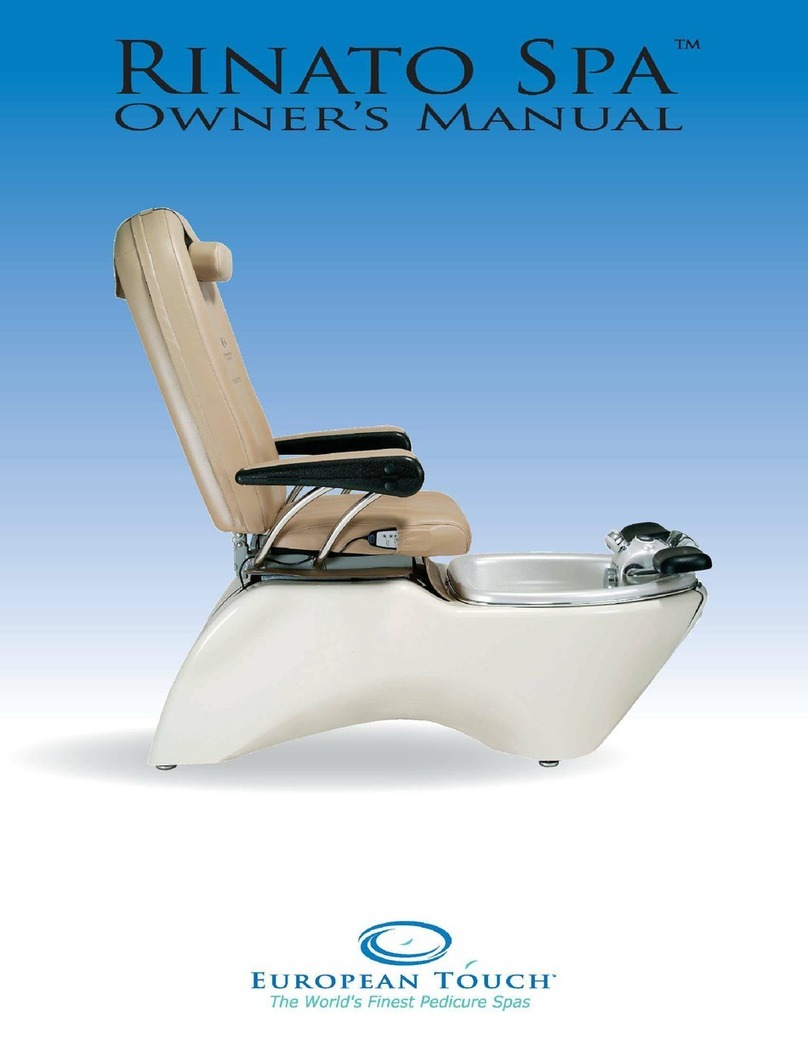 European Touch Rinato SPA owner's manual