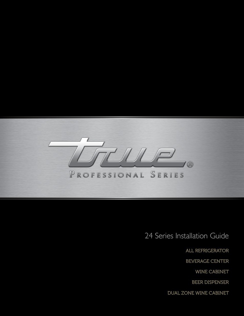 True TUR-24-R/L-SS-A User manual