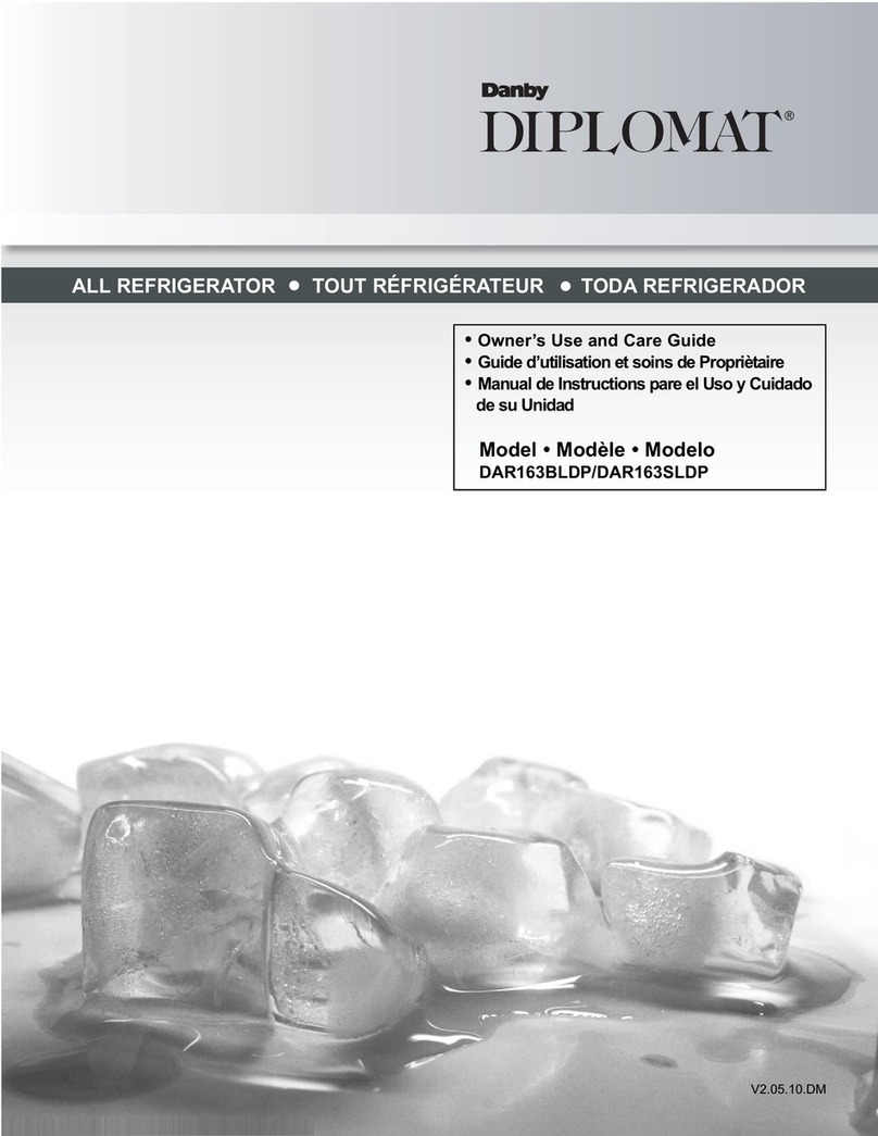 Danby Diplomat DAR163BLDP Assembly instructions
