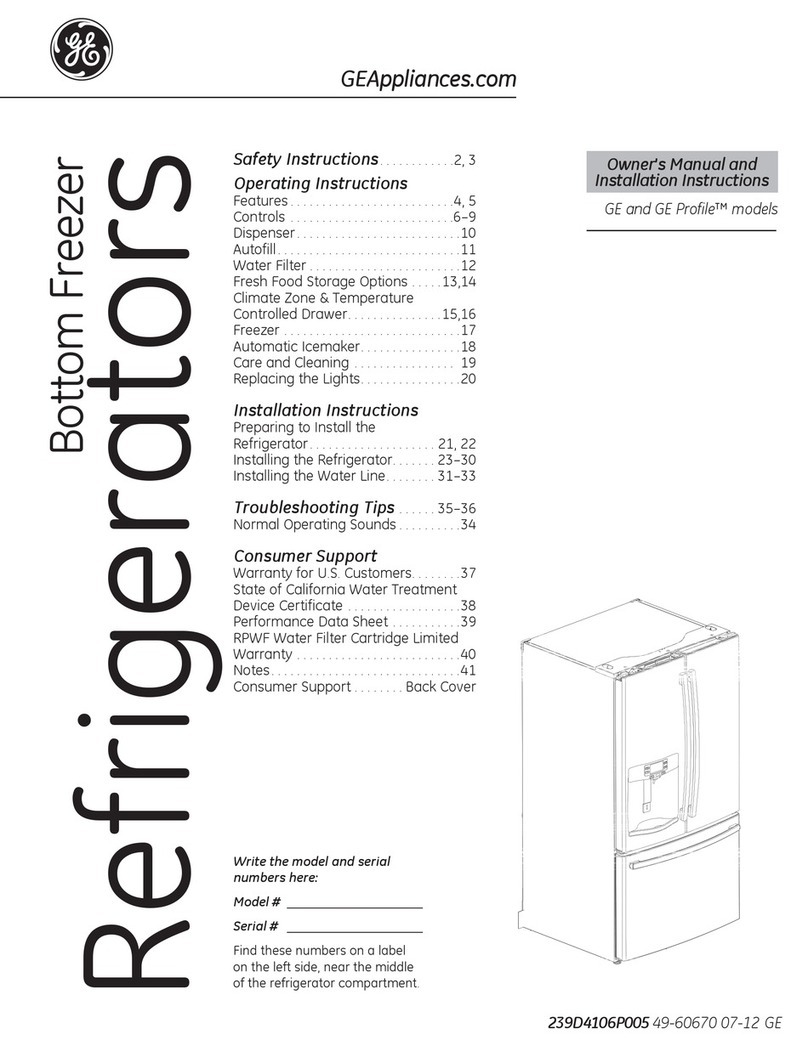 GE GFE29HGD Series Operating instructions