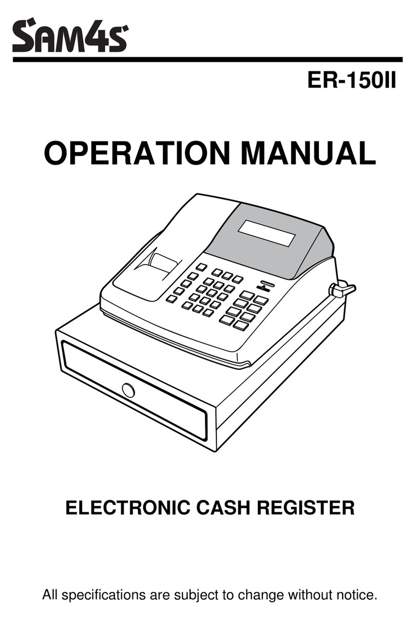 Sam4s ER-150II Operation manual