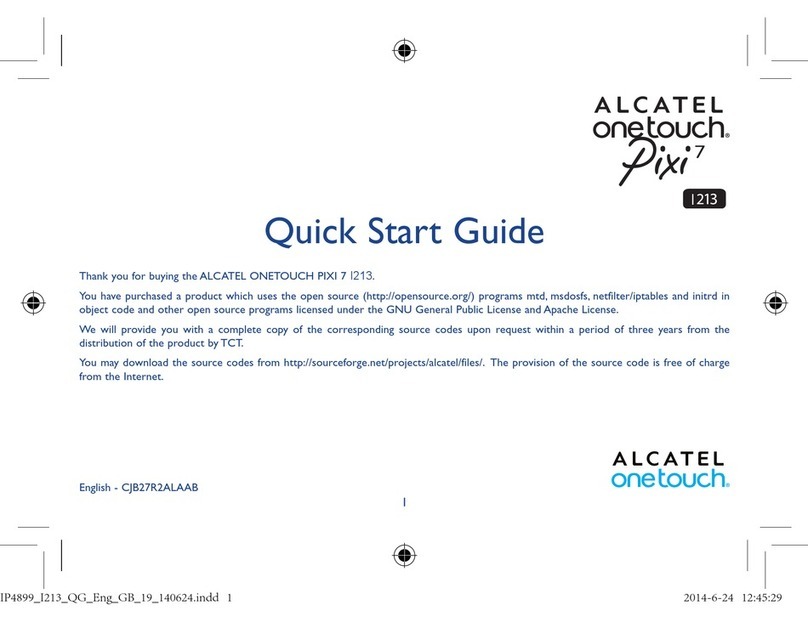 Alcatel One Touch Pixi 7 L213 User manual