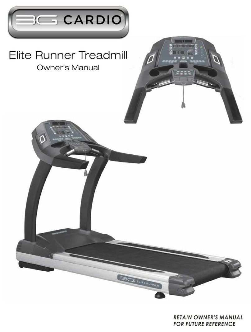 3G Cardio Elite Runner owner's manual