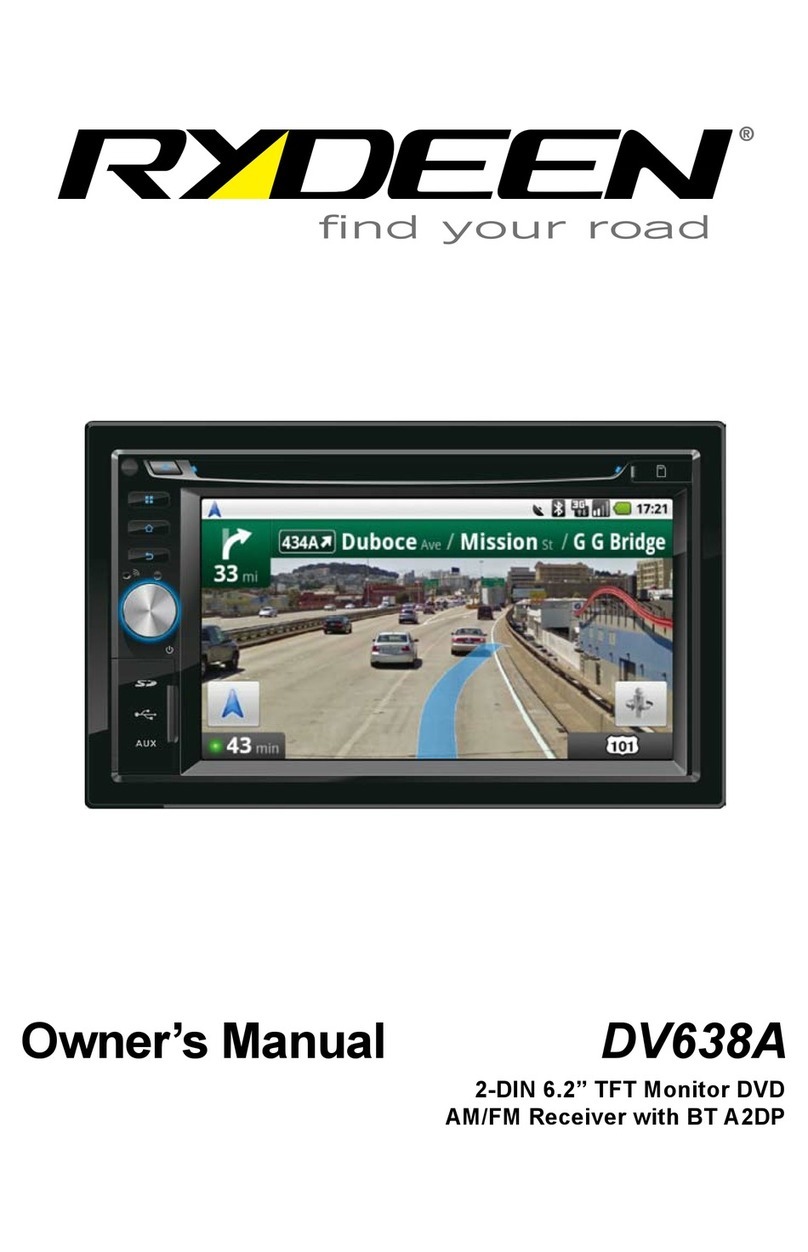 Rydeen DV638A owner's manual
