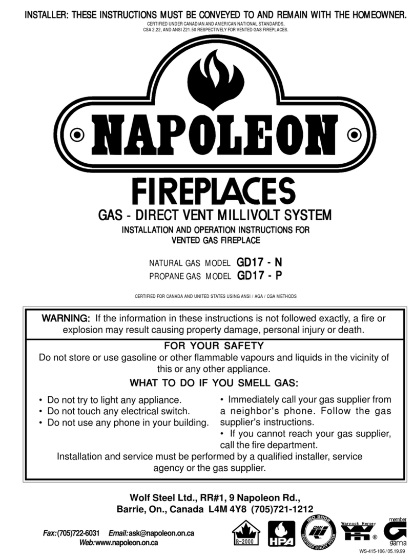 Napoleon GD17 - N User manual