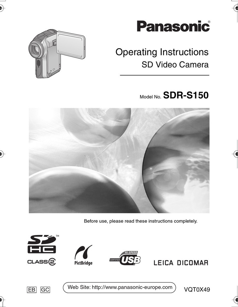 Panasonic SDRS150 - SD MOVIE CAMERA User manual