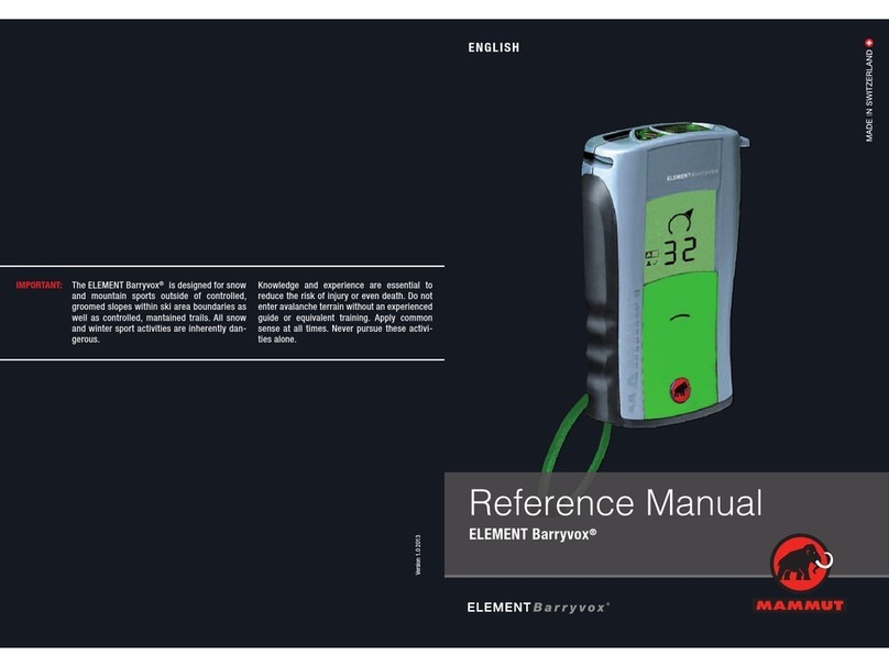 Mammut ELEMENT Barryvox Reference manual