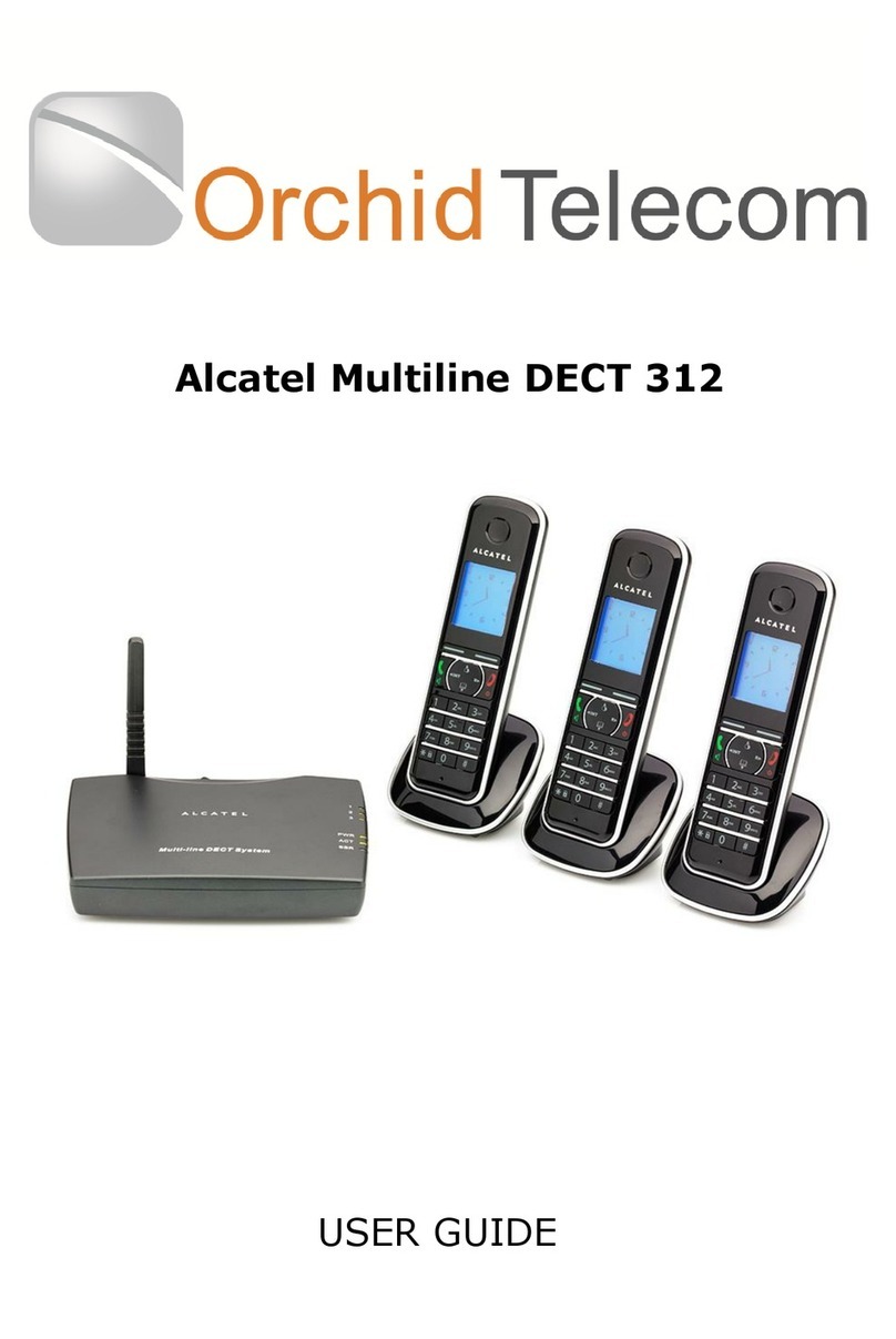 Alcatel Multiline DECT 312 user guide