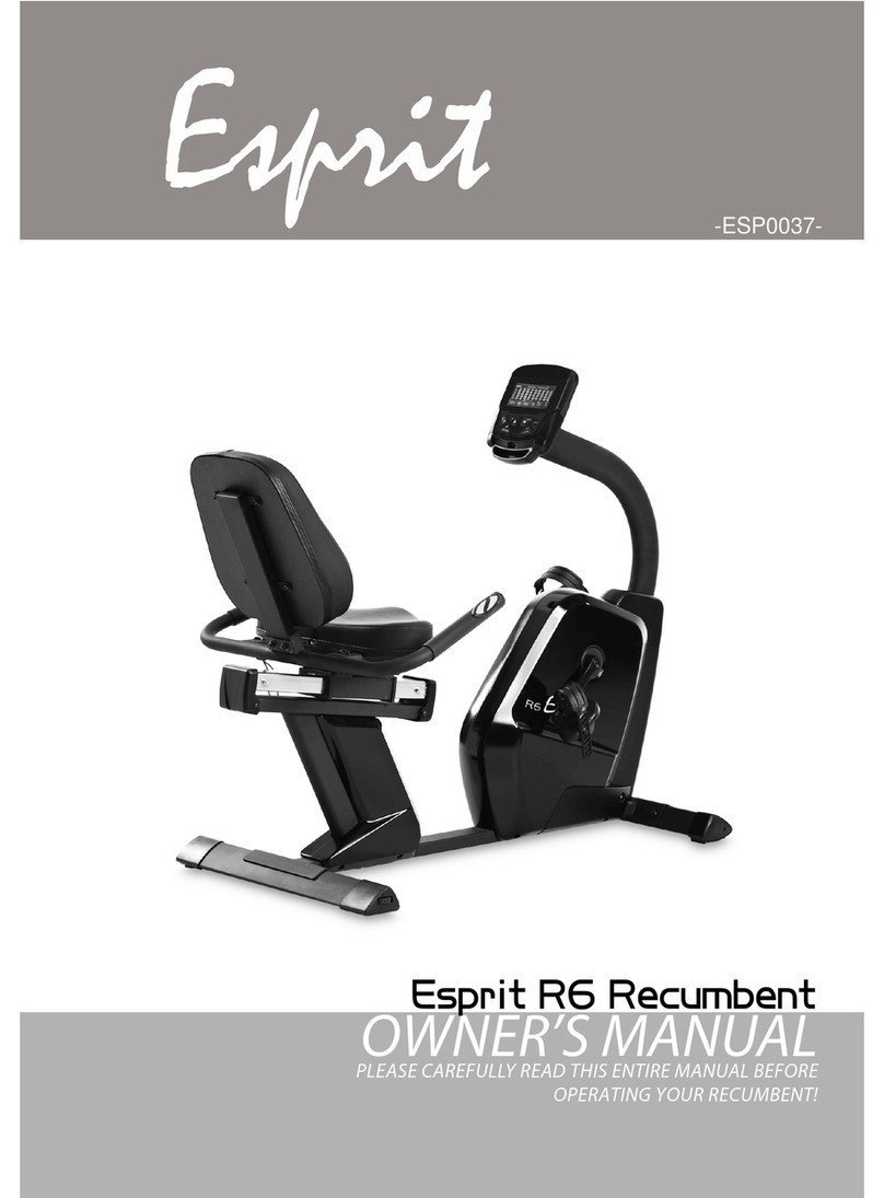 ESPRIT ESP0037 R6 Recumbent User manual