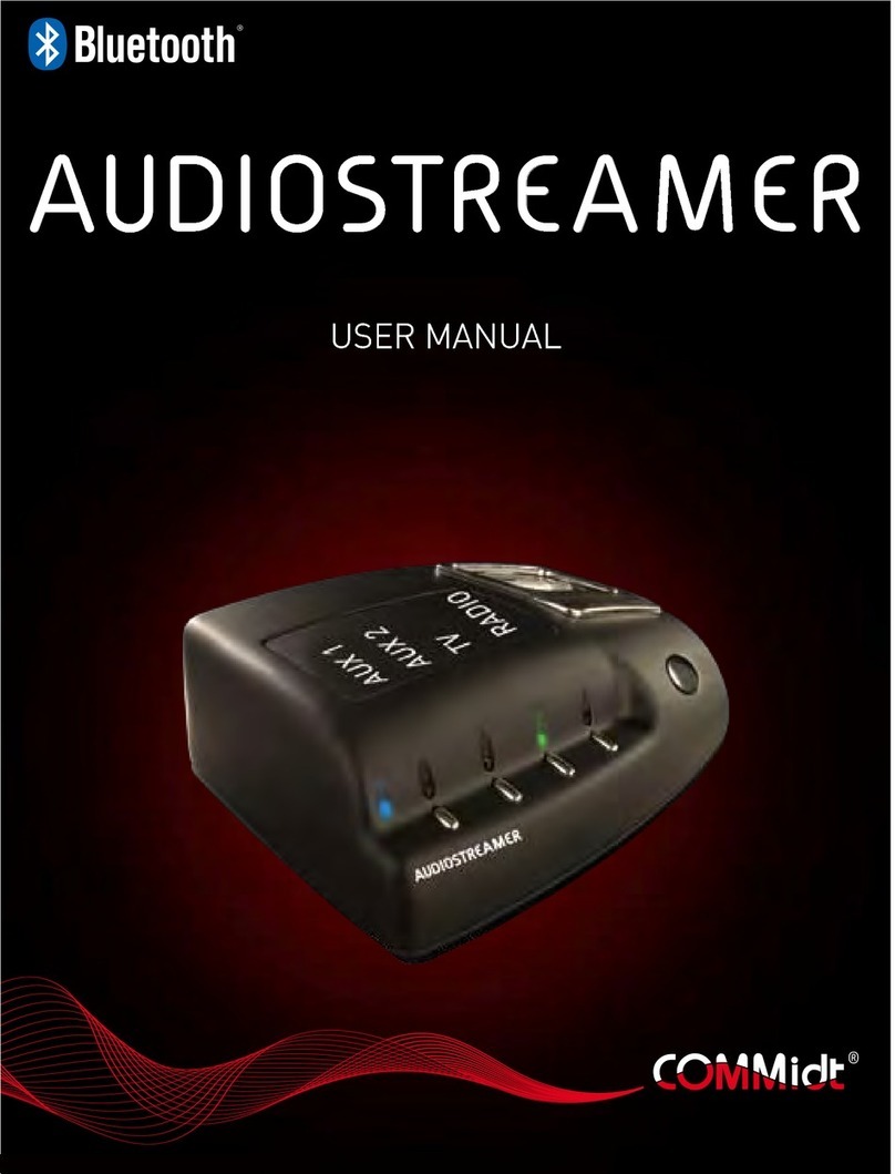 Commidt Audiostreamer user manual