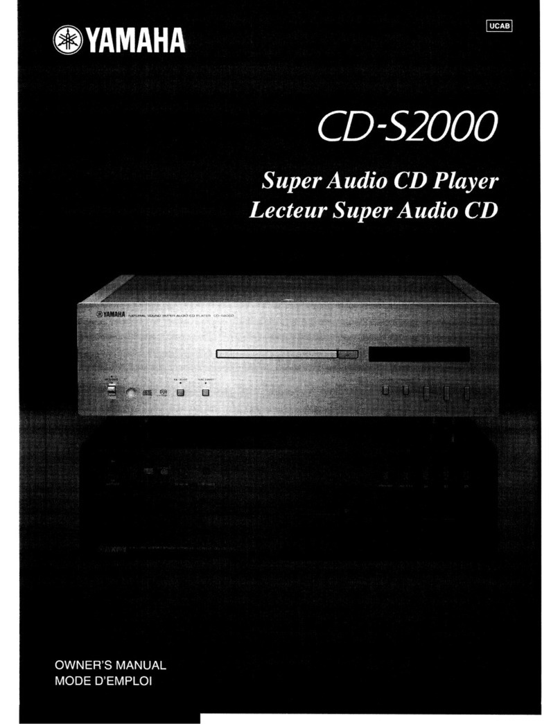 Yamaha CD S2000 - SACD Player User manual
