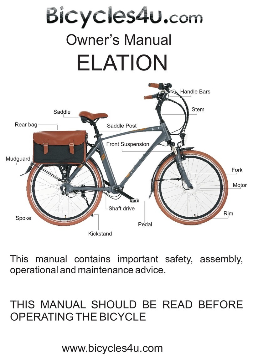 Bicycles4u ELATION owner's manual