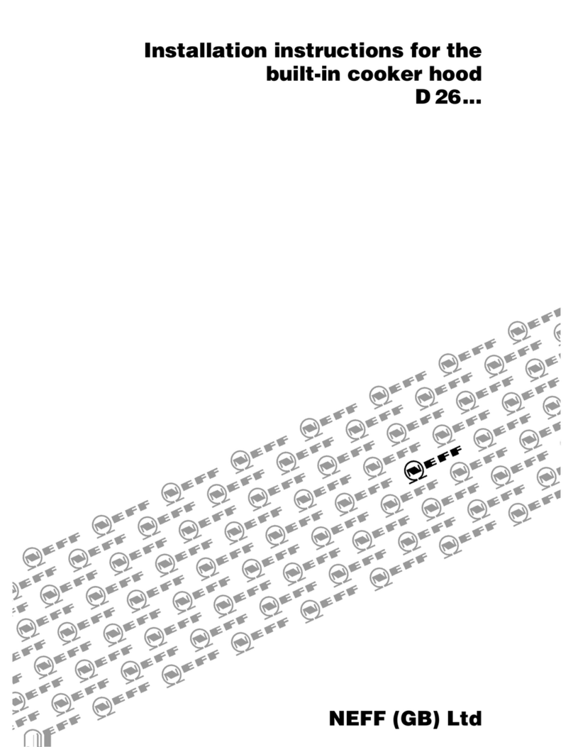NEFF D 26 Series installation instructions