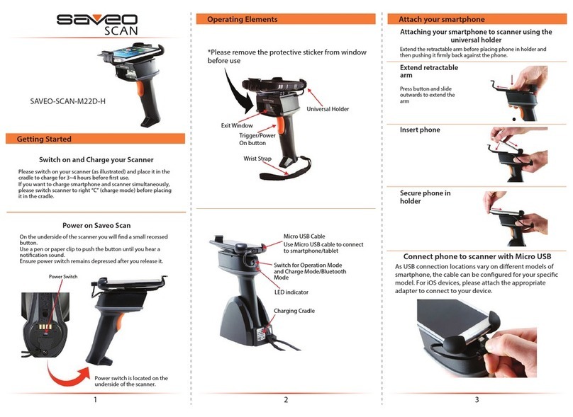 Saveo Scan SAVEO-SCAN-M22D-H quick guide