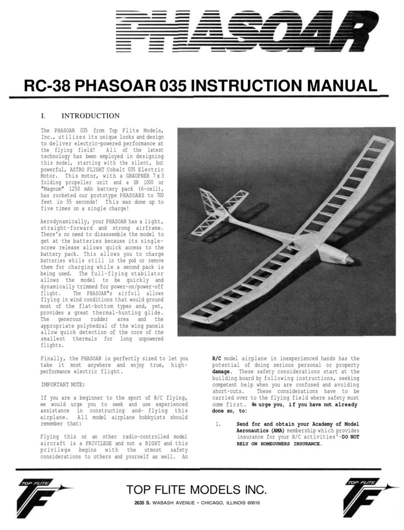 Top Flite Models PHASOAR 035 RC-38 User manual Top Flite Models PHASOAR 035 RC-38 User manual