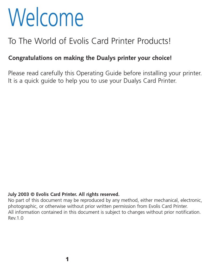 Evolis Dualys User manual