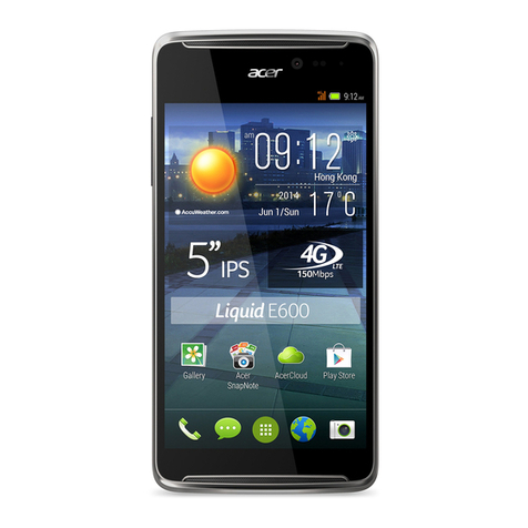 Acer Liquid E600 User manual Acer Liquid E600 User manual