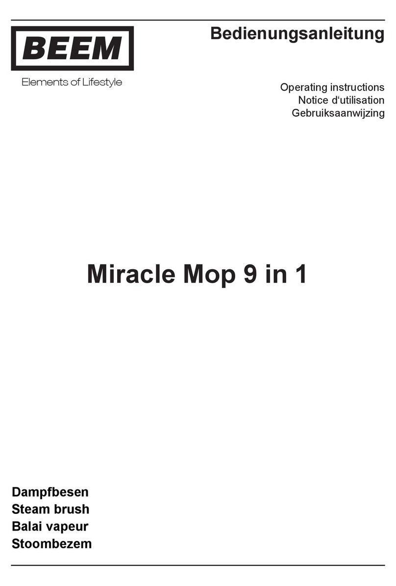 Beem Miracle Mop 9 in 1 operating instructions