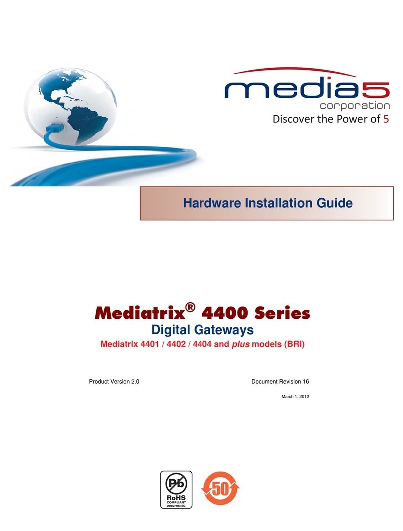 Media5 Mediatrix 4401 Manual Media5 Mediatrix 4401 Manual