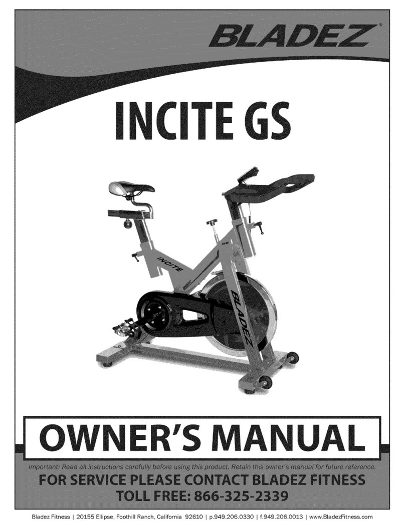 BLADEZ INCITE GS owner's manual