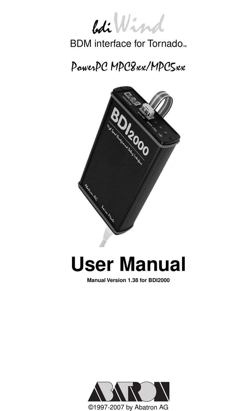 Abatron bdiWind PowerPC MPC8xx user manual