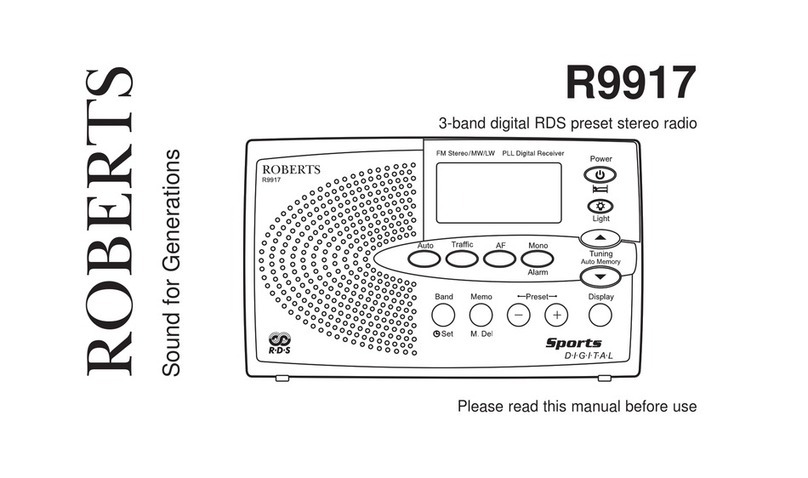 Roberts R9917 User manual