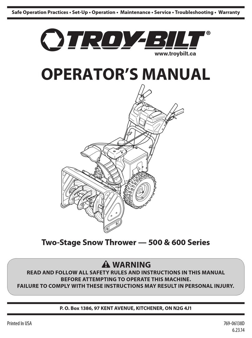 Troy-Bilt 500 series Operator's manual