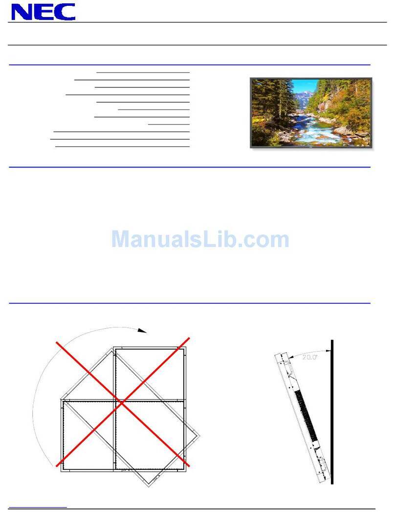 NEC E705 User manual