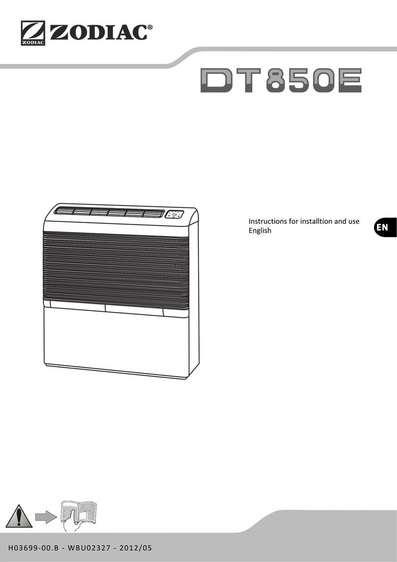 Zodiac DT850E Instructions for installation and use Zodiac DT850E Instructions for installation and use