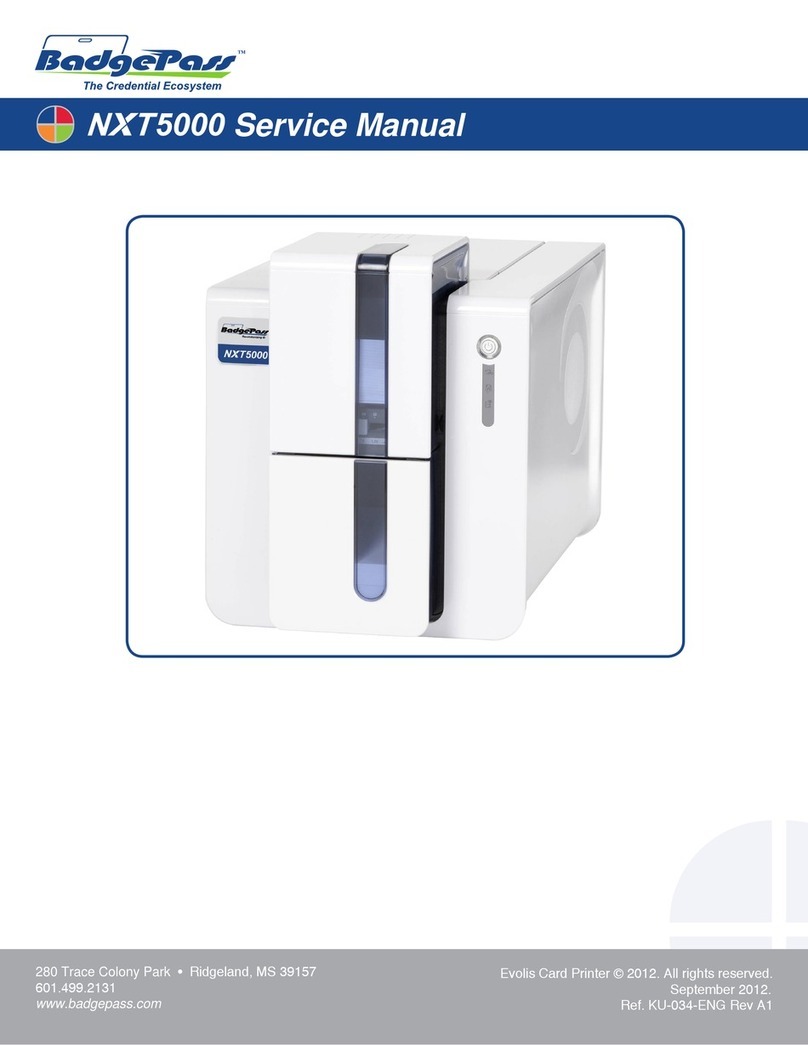 Evolis BadgePass NXT5000 User manual Evolis BadgePass NXT5000 User manual