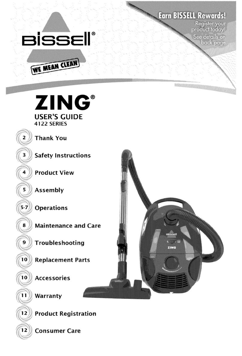 Bissell Zing 4122 series User manual