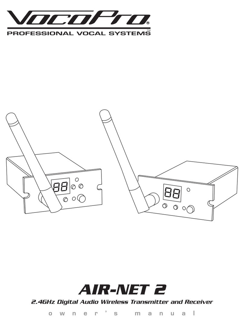 VocoPro AIR-NET 2 owner's manual