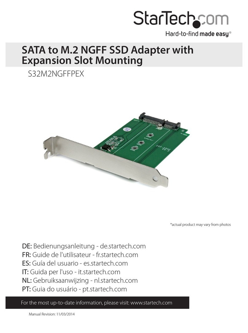 StarTech.com S32M2NGFFPEX instruction manual