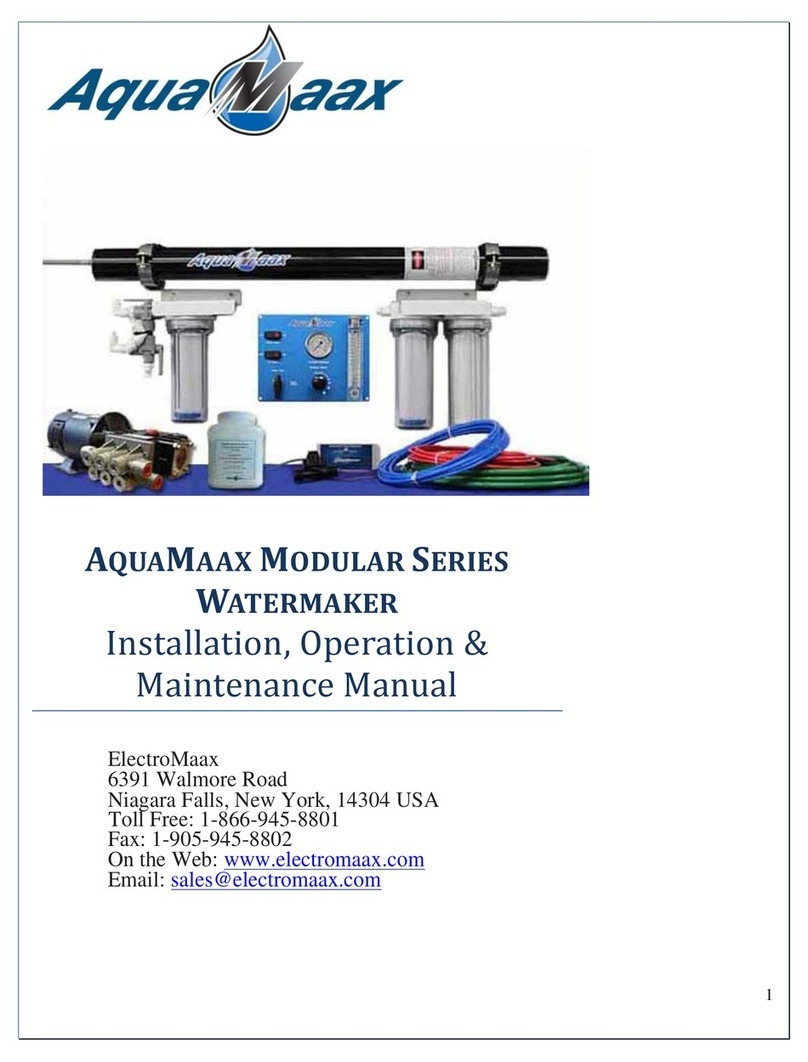 ElectroMaax AQUAMAAX MODULAR SERIES Owner's manual